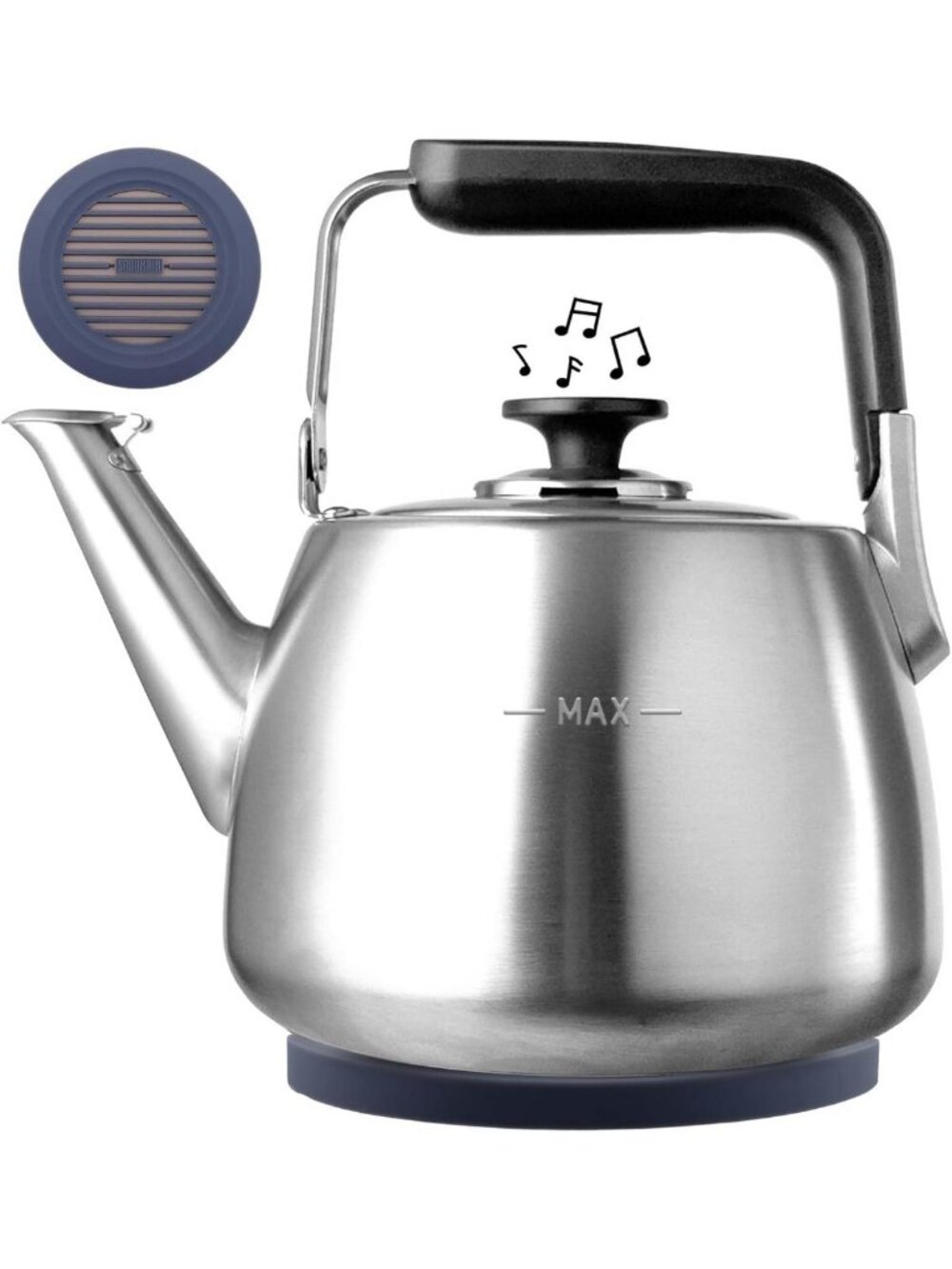 Whistling Stovetop Tea Kettle, 2.3QT Teapot for Induction & Gas Cooking